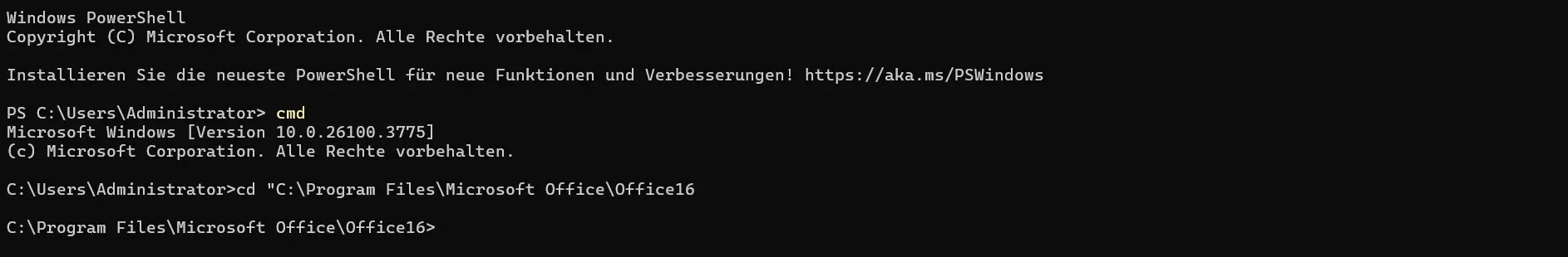 Microsoft Office Lizenz löschen